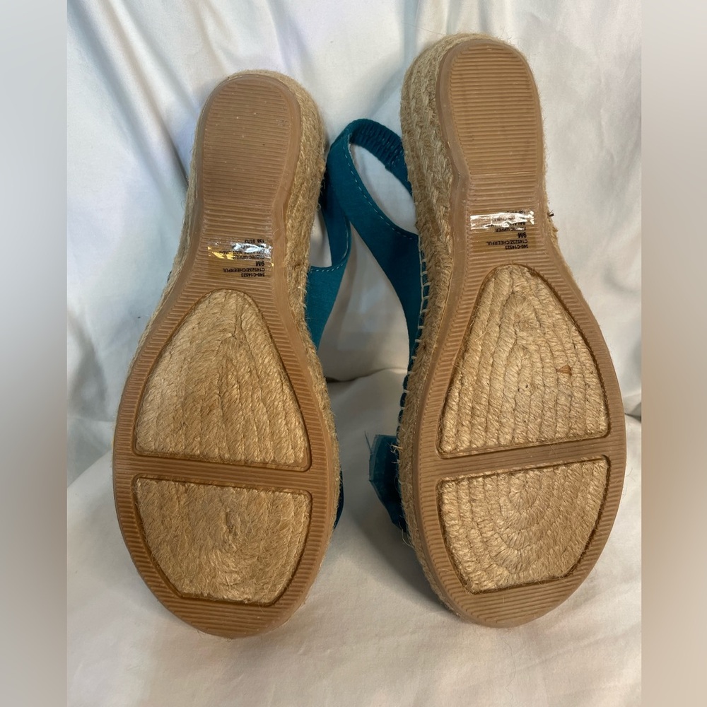 Cliffs By White Mountain Cheerful Slingback Espadrilles Sz 9M - Picture 6 of 7